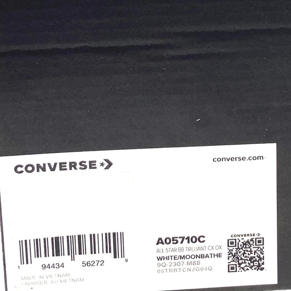 Converse BB Trilliant CX Basketball Sneaker Women Woven Terry White Shoe A05710C - Picture 9 of 9